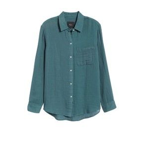 Rails / Ellis Organic Cotton Button-Up Aspen Grove - Size M